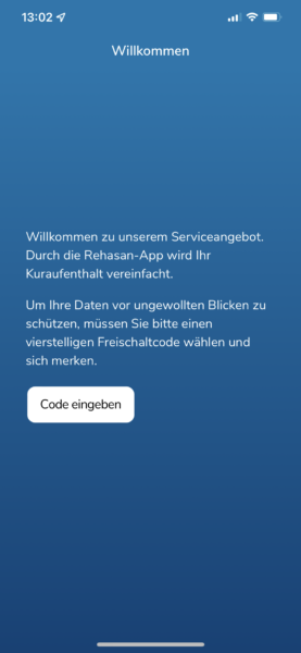 Sichern Sie jetzt Ihre App mit einem 4-stelligen Nummerncode ab. Diesen können Sie, je nach Gerät auch von Ihrer Face ID oder Fingerabdruck automatisieren.