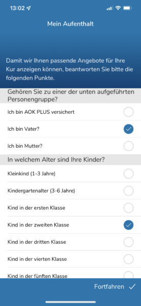 Beim ersten Öffnen haben wir ein paar kurze Fragen, danke schön.