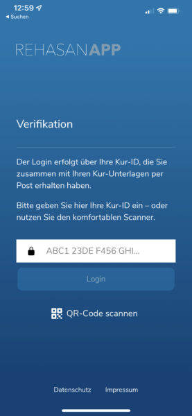 Geben Sie Ihre 32-stelligen Benutzer ID ein, oder nehmen Sie diesen über den QR-Code auf.